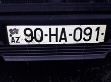 Avtomobil qeydiyyat nisanı - 90-HA-091