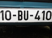 Avtomobil qeydiyyat nisanı - 10-BU-410