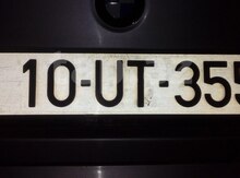 Avtomobil qeydiyyat nişanı - 10-UT-355