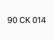 Avtomobil qeydiyyat nişanı - 90-CK-014