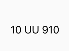 Avtomobil qeydiyyat nişanı - 10-UU-910