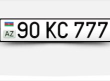 Avtomobil qeydiyyat nişanı - 90-KC-777
