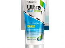Гель-скраб-маска 3 в 1 серии Ultra Clean Ultra Green