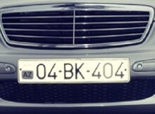 Avtomobil qeydiyyat nişanı - 04-BK-404