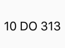 Avtomobil qeydiyyat nişanı - 10-DO-313