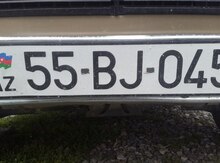Avtomobil qeydiyyat nişani - 55-BJ-045