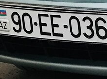 Avtomobil qeydiyyat nişanı - 90-EE-036
