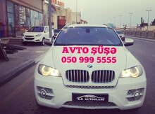 "BMW X6" şüşələri