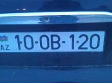 Avtomobil qeydiyyat nişanı-10-OB-120