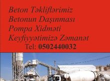 Beton sifarişi
