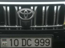 Avtomobil qeydiyyat nişanı - 10-DC-999