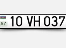Avtomobil qeydiyyat nişanı-10-VH-037