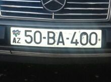 Avtomobil qeydiyyat nişanı - 50-BA-400