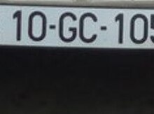Avtomobil qeydiyyat nişanı - 10-GC-105