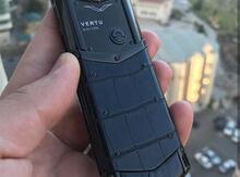 Vertu New Black Plate Black Alligator leather