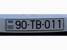 Avtomobil qeydiyyat nişanı -90-TB-011