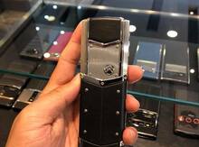 Platinum Vertu Signature Black Leather Edition Mobile Device