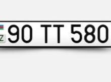 Avtomobil qeydiyyat nişanı - 90-TT-580