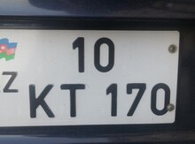 Avtomobil qeydiyyat nişanı - 10-KT-170