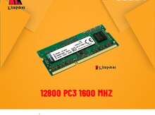 "Kingston DDR3 4Gb 1600 Mhz" Noutbuk Ram Memory