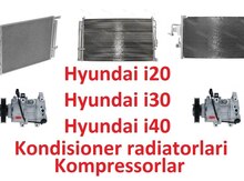 "Hyundai i20/i30/i40" kondisioner radiatorları,kompressorları