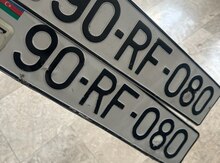 Avtomobil qeydiyyat nişanı - 90-RF-080