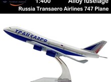 Təyyarə modeli "Russia Transaero Airlines 747 Plane D"