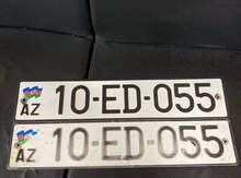 Avtomobil qeydiyyat nişanı - 10-ED-055
