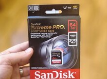 Yaddaş kartı "Sandisk Extreme Pro 64 Gb Uhs-3"