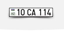 Avtomobil qeydiyyat nişanı - 10-CA-114