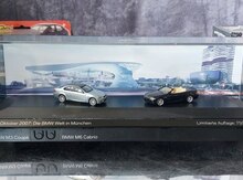 Коллекционный подарочный набор "Диорама БМВ М3 Купе Е92 и БМВ М6 Кабрио Е64  2007"