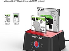 WAVLINK USB 3.0 Dual-Bay docking station