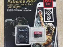 Yaddaş kartı "Sandisk Extreme Pro", 64GB