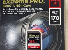 Yaddaş kartı "SanDisk 256 GB SD Card Extreme PRO"
