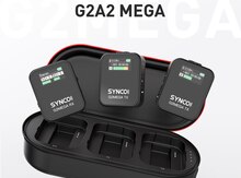 "Synco G2 A2 Mega" 2 nəfərlik simsiz yaxa mikrofonu və rekorder