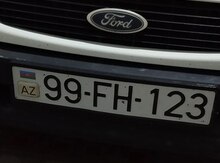 Avtomobil qeydiyyat nişanı - 99-FH-123