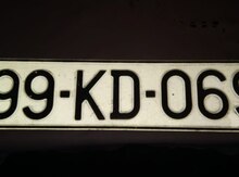 Avtomobil qeydiyyat nişanı - 99-KD-069