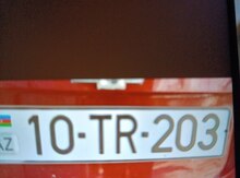 Avtomobil qeydiyyat nişanı - 10 TR 203