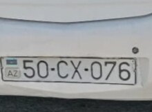 Avtomobil qeydiyyat nişanı - 50-CX-076