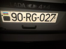 Avtomobil qeydiyyat nişanı - 90-RG-027