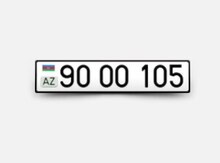 Avtomobil qeydiyyat nişanı - 90-OO-105