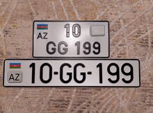 Avtomobil qeydiyyat nişanı - 10-GG-199
