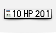 Avtomobil qeydiyyat nişanı - 10-HP-201