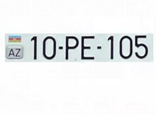 Avtomobil qeydiyyat nişanı "10-PE-105"
