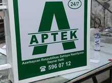 "Aptek" reklam lövhəsi