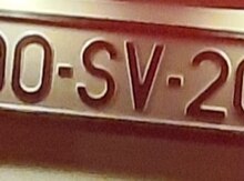 Avtomobil qeydiyyat nişanı - 90-SV-205