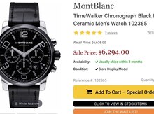 "MontBlanc TimeWalker Chronograph" qol saatı