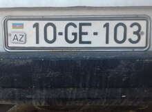 Avtomobil qeydiyyat nişanı 10-GE-103