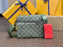 "Louis Vuitton Monogram Green" üçlü dəst çanta