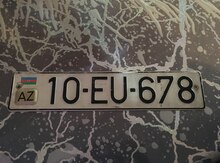 Avtomobil qeydiyyat nişanı - 10-EU-678